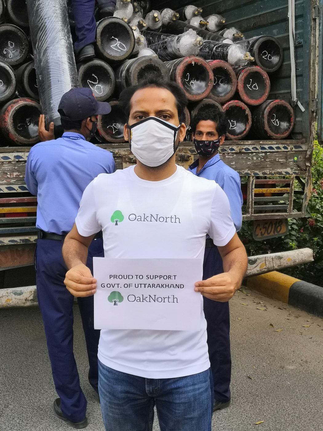 Donated oxygen cylinders during COVID-19
