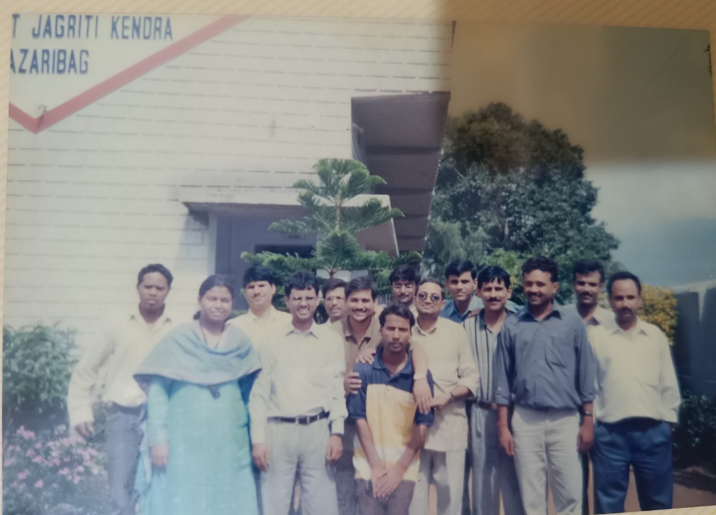 Tara Chand with the NBJK team, Jharkhand 2003