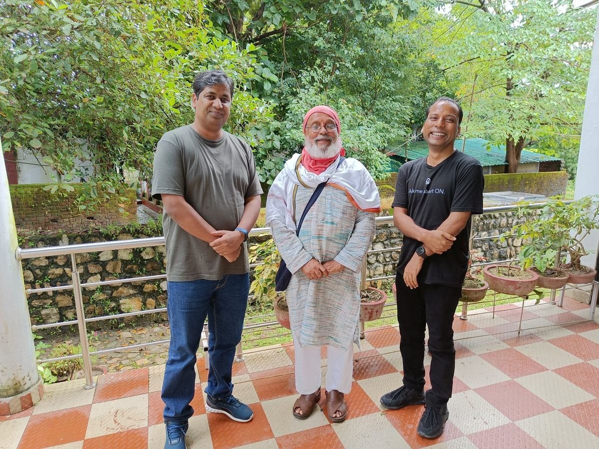 With Dr. Anil Prakash Joshi — Mountain Man of India